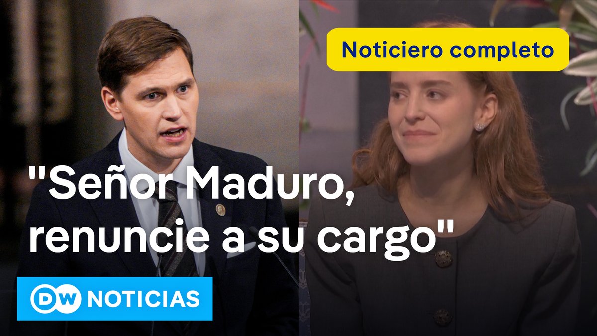 🔴 DW Noticias 10 de diciembre: Maduro debe renunciar, dice presidente del Comité Noruego del Nobel El presidente del Comité Noruego del Nobel, Jørgen Watne Frydnes, instó este miércoles al presidente de Venezuela, Nicolás Maduro, a aceptar los resultados electorales de 2024 y a renunciar a su cargo para sentar las bases hacia una "democracia" en el país, al ser esa la voluntad del pueblo venezolano.