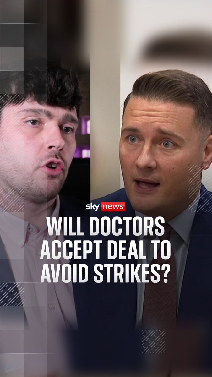 Wes Streeting says the government's pay offer is a 'good deal for doctors' and has urged them to cancel strikes that could hit the NHS at one of its busiest times of year. He has urged doctors to accept the government's latest pay offer.