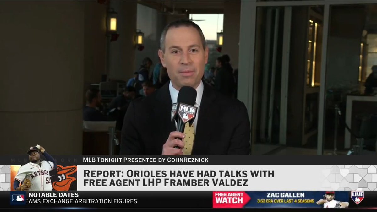 The Orioles aren't done making moves 👀 Jon Morosi has the latest on Baltimore reportedly having talks with Framber Valdez. MLB Network + CohnReznick