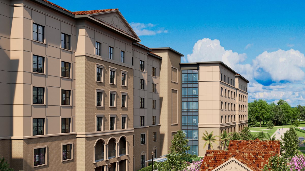 Today, LSU broke ground on a new $200 million residence hall that will house more than 1,200 freshmen. Located across from the Business Education Complex, the South Quad Project will serve engineering and business students and is expected to open in fall 2027.