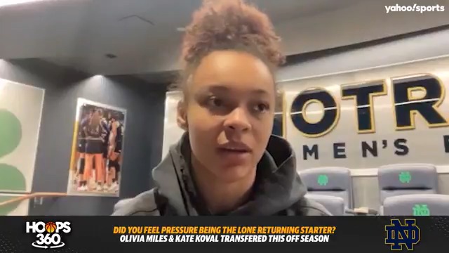 "I didn't feel like the Lord was calling me to get up and leave [Notre Dame]." ☘️ Notre Dame guard Hannah Hidalgo shares why she didn't transfer and how she's handled pressure in her third season with Notre Dame Women's Basketball 👏 (via Hoops 360)