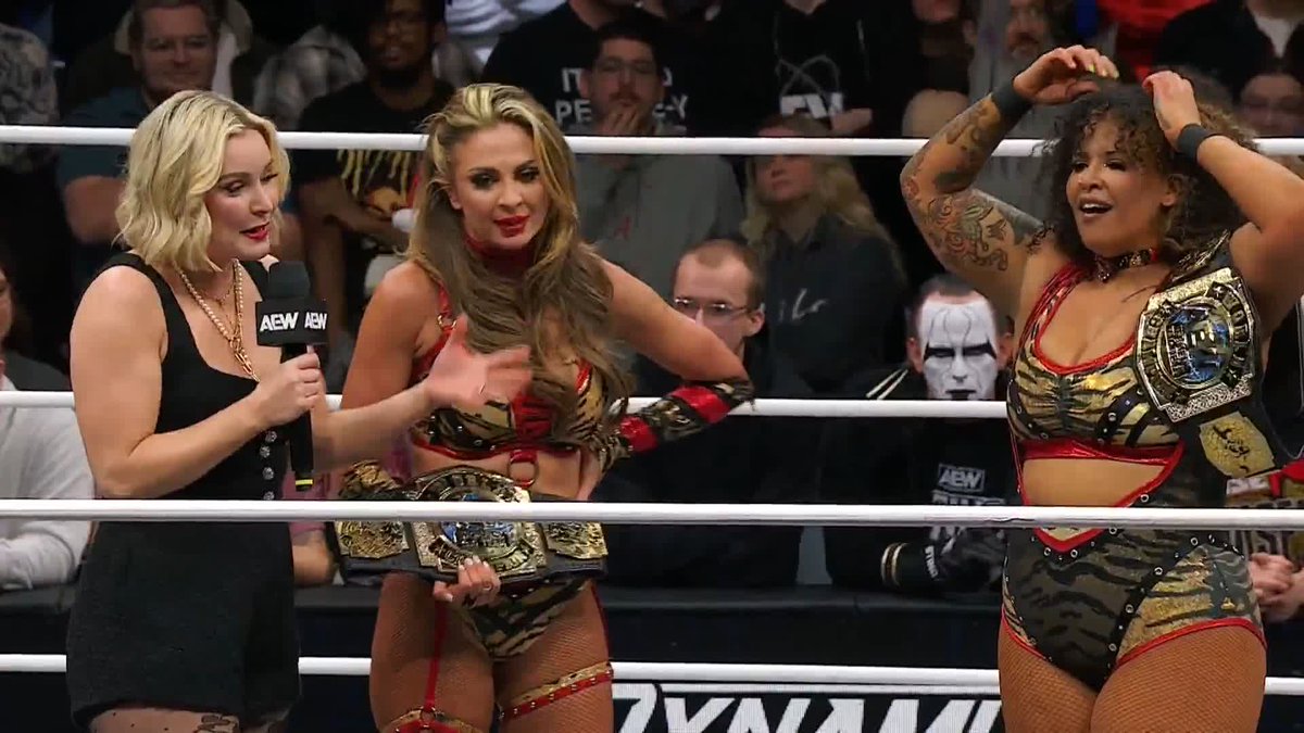 .Renee Paquette gets the initial reactions from the FIRST EVER AEW Women's World Champions, The Babes of Wrath! Watch #AEWDynamite LIVE on TBS &amp; HBO Max