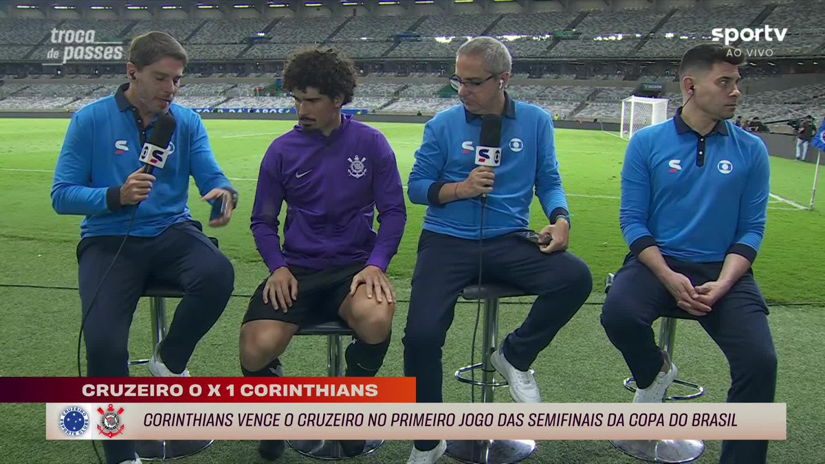 “A gente fez um grande jogo coletivo. A gente estava devendo uma partida com esse nível de concentração, com esse nível de empenho.” 🎙️ André Ramalho, após Cruzeiro 0x1 Corinthians. 🎥 sportv | ge