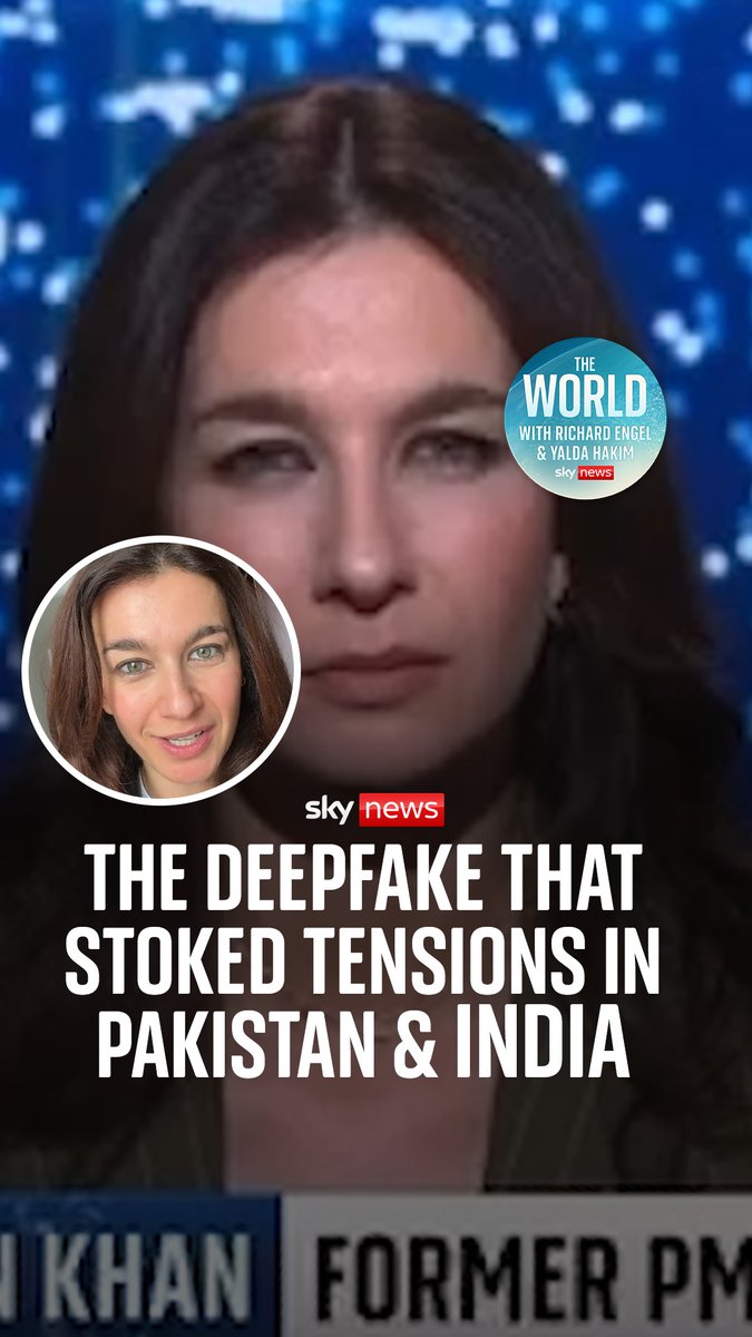 "She didn't say any of those things!" What's the story behind the deepfake video featuring Yalda Hakim that stoked tensions between Pakistan and India? Yalda tells Richard Engel exactly what happened, on this week’s The World podcast. 🎧 👉