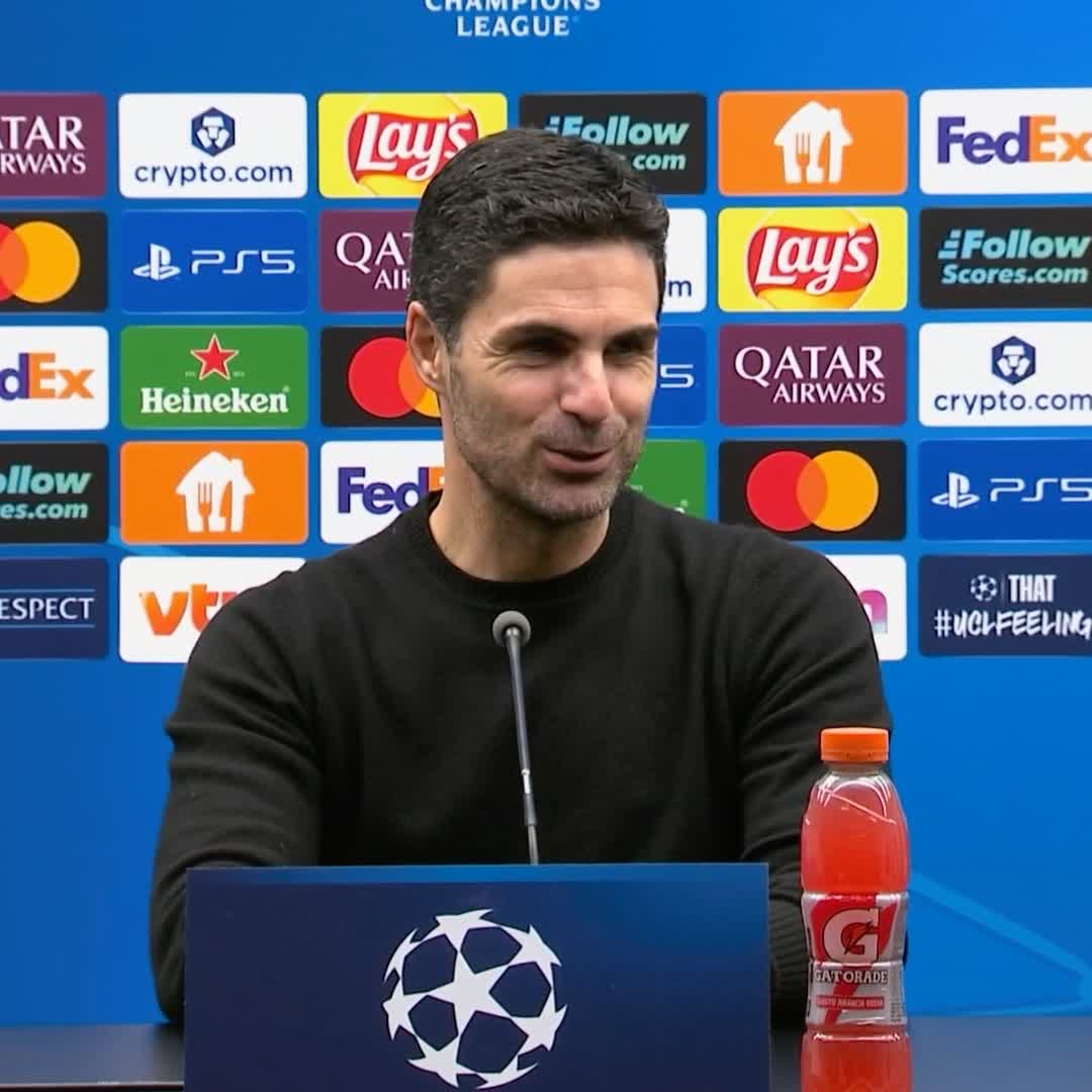 "You can tell how much better we are with them" 🤩 Mikel Arteta reflects on the quality of his squad after Arsenal defeated Club Brugge 3-0, with Noni Madueke and Gabriel Martinelli scoring two 'unbelievable' goals 🔴