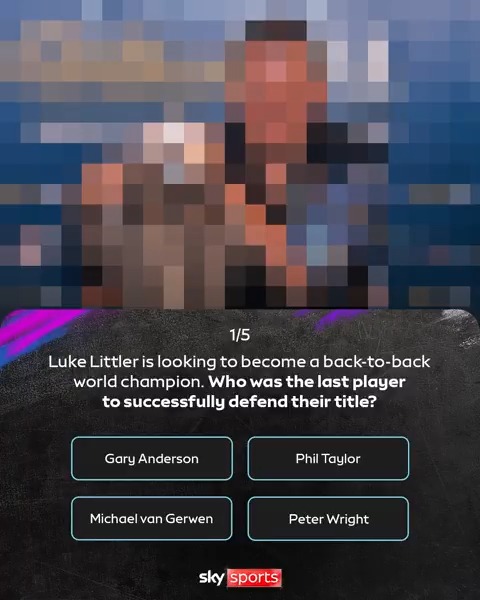 Test your World Darts Championship knowledge! 🎯 How many did you get right? No cheating! 🧠
