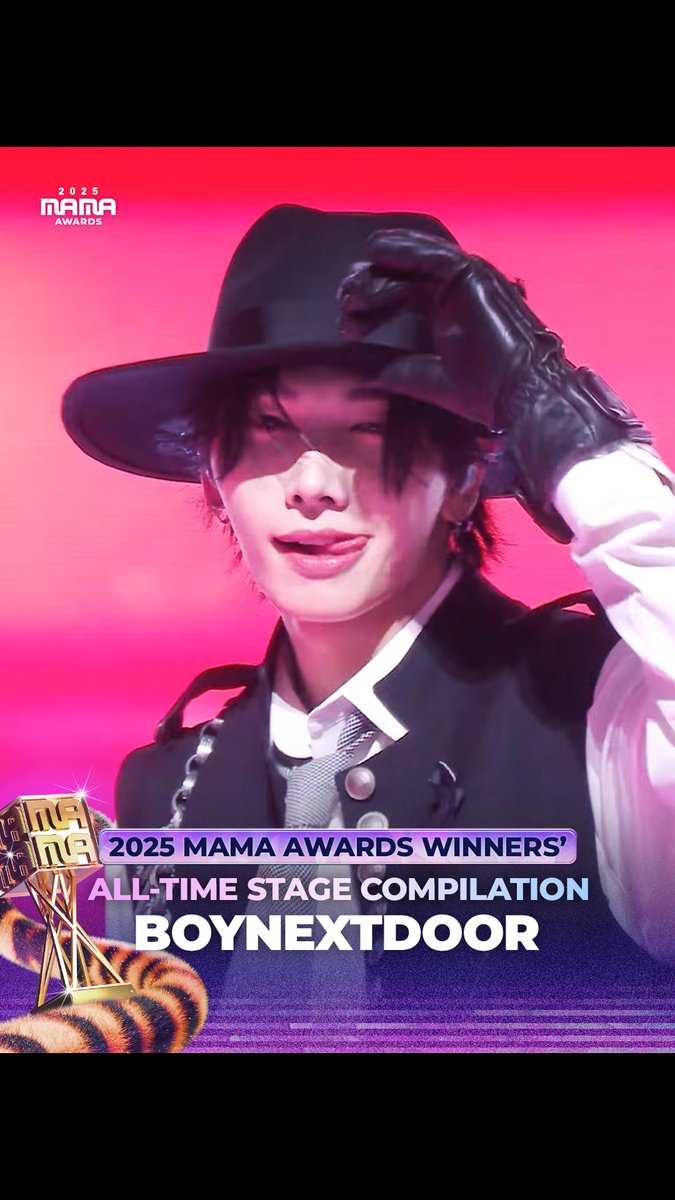 [#2025MAMA] WINNERS’ ALL-TIME STAGE #BOYNEXTDOOR Take a look at the iconic stages of BOYNEXTDOOR who won 🏆FAVORITE MALE GROUP *Mnet K-POP Youtube에서 Full ver.을 확인하세요! HEAR MY ROAR, UH-HEUNG 2025 MAMA AWARDS #MAMAAWARDS #2025MAMAAWARDS