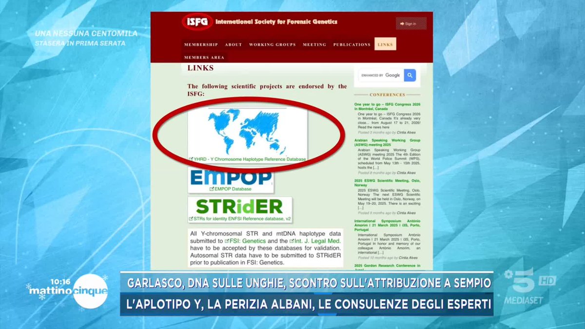 Il genetista della consulenza del 2016, Pasquale Linarello, contraddice le dichiarazioni del dott. Capra sul metodo di analisi utilizzato nell'ultima perizia #Mattino5 #Garlasco