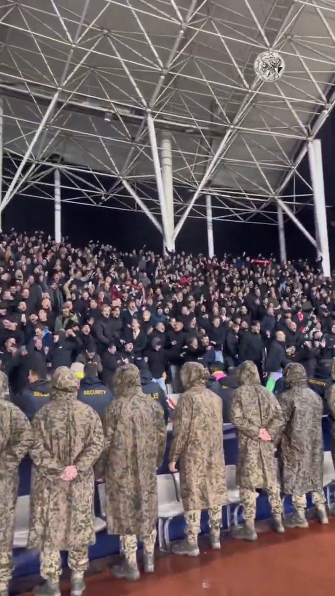 The Ajax away crowd at Qarabağ, Baku was simply amazing! ❤️🔥