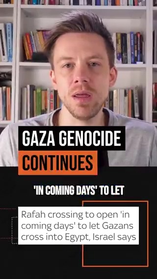 Israel hasn't given up on its plan: To empty Gaza of its surviving Palestinian population. The genocide is still happening.