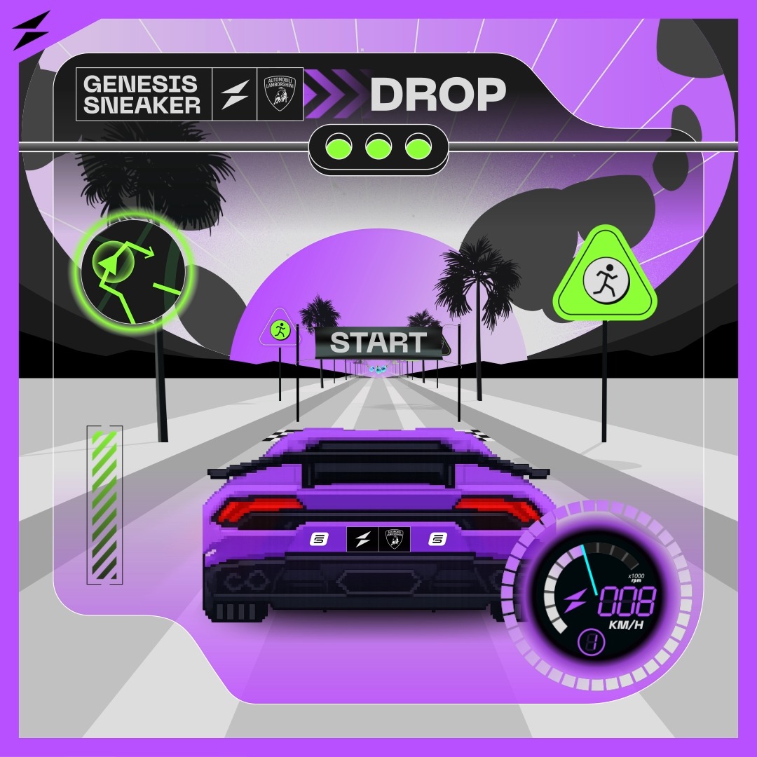 🚨 ROUND 2: LIVE NOW. The STEPN GO x Lamborghini Genesis Drop has officially started. 🏎️👟 Another 100 Genesis Sneakers. One chance to grab them. 📆 Dec 11, 10 AM UTC to Dec 13, 10 AM UTC 🎟️ 10,000 GMT per ticket (refundable if you don’t win) 💎 5 Uncommon per type: - STEPN GO Jogger: Lamborghini Rosso Mars - STEPN GO Trainer: Lamborghini Giallo Inti These aren’t just incredibly cool, they unlock perks in Fast ForWorld as well! Enter now on before time runs out. ⏳ #STEPNxLAMBO