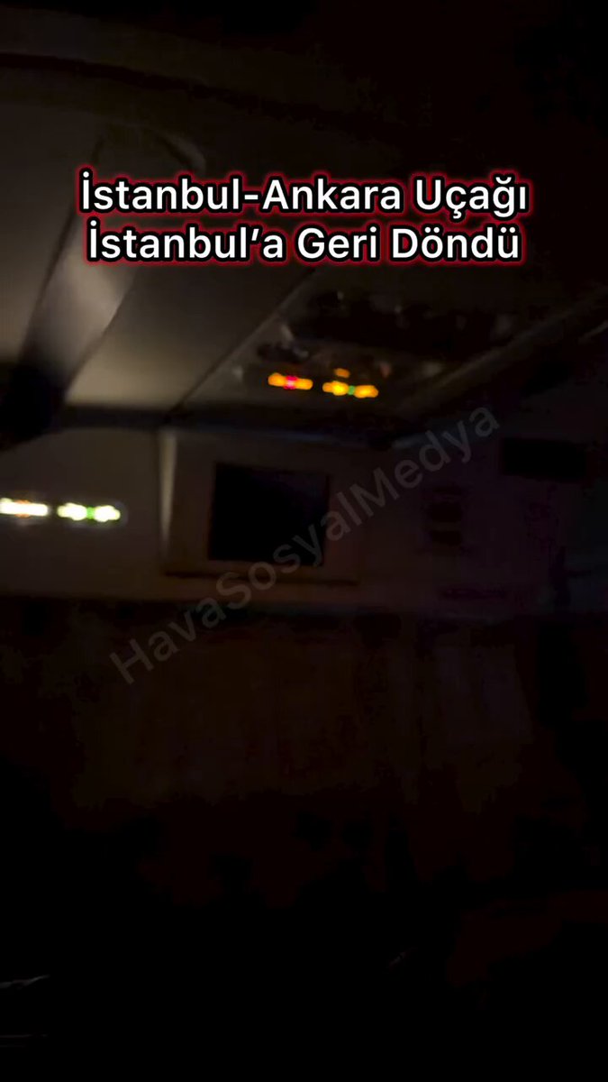 Ankara'ya gitmek üzere İstanbul'dan havalanan Türk Hava Yolları'na ait uçak, Ankara'ya kadar uçtuktan sonra "olumsuz hava şartları nedeniyle piste iniş yapamayarak" İstanbul'a geri döndü.