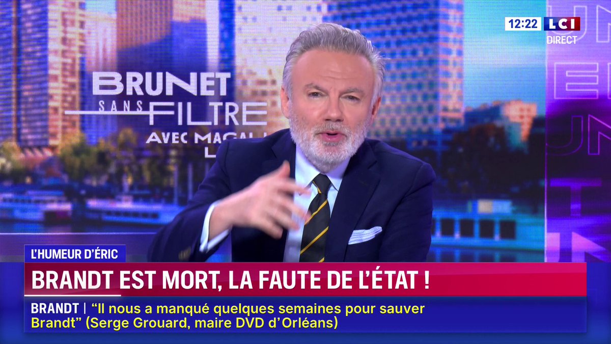 🔴 Brandt est mort, la faute à l'État ! ▶️ L’édito d'Eric Brunet dans « Brunet sans filtre », du lundi au vendredi de 12h à 15h sur LCI