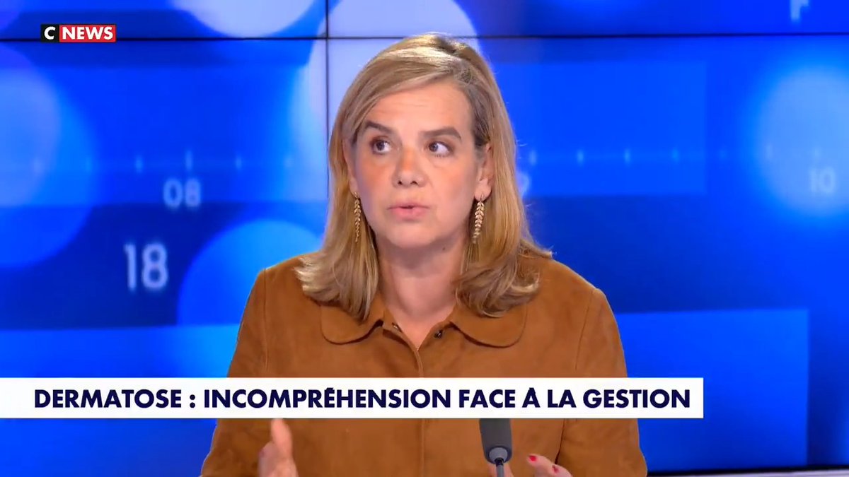 « La politique sanitaire d’abattage des cheptels pour lutter contre la dermatose est un crève-cœur pour les éleveurs. On ne remplace pas une vache par une autre, il y a une filiation, une sélection. C’est dramatique ! » Gabrielle Cluzel sur Face à l’Info (CNEWS)