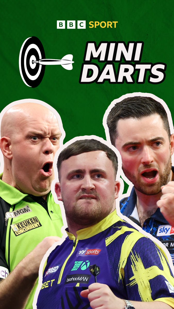 Three PDC Darts world champions 🏆 One six-inch dartboard 🎯 Who'll score highest in our mini darts game? 👀