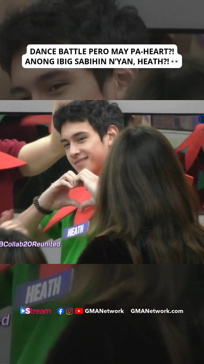 #PBBCollab20Reunited: NAPAKAPIT BA BIGLA ANG LAHAT?! 🫣🤭 #HeathJornales #CapriceCayetano Watch #GMAPBBCollab on weeknights at 9:40 PM, Saturdays at 6:15 PM, and Sundays at 10:05 PM on GMA Network. For PBB All-Access Livestream, visit: