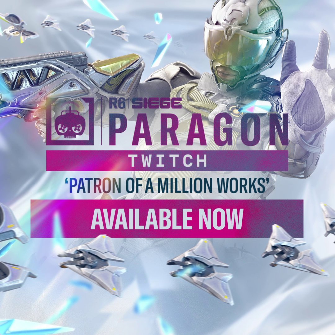 ⚡Twitch takes the spotlight with the new Paragon bundle featuring a Masterpiece weapon skin! Available in-game and at