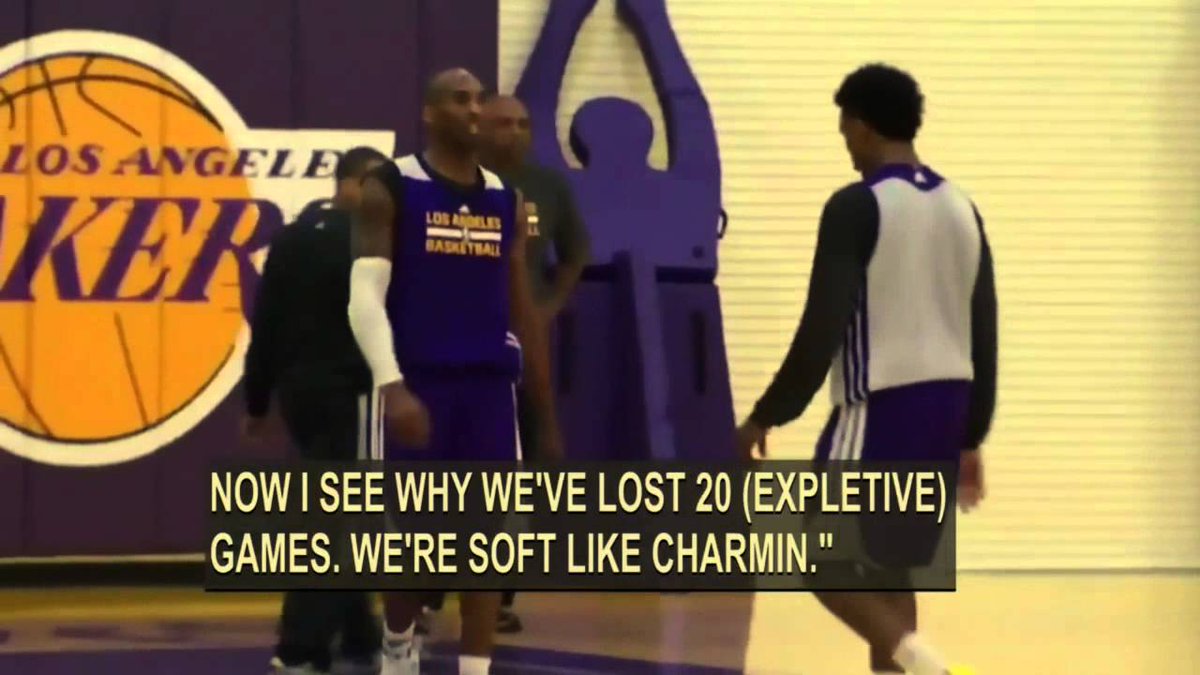 โYou motherf***ers are soft like Charmin...Now I see why weโve lost 20 f***ing games.โ Kobe Bryant had this epic rant during a Lakers practice 11 years ago today! ๐คฃ Barkley's response to the rant.