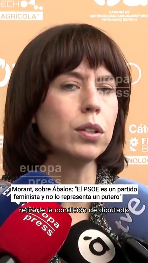 Diana Morant, sobre Ábalos: "El PSOE es un partido feminista y no lo representa un putero"