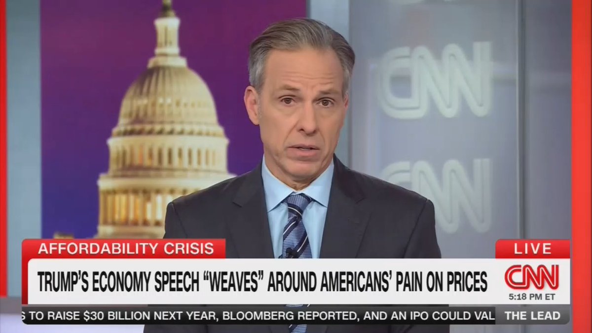 Host: 63% of registered voters disapprove of Trump's tariffs. But here's how Trump brushes that objection off— 'The smart people understand it.' So if you're one of the 63% who oppose the tariffs, apparently you are just not smart enough to understand it.