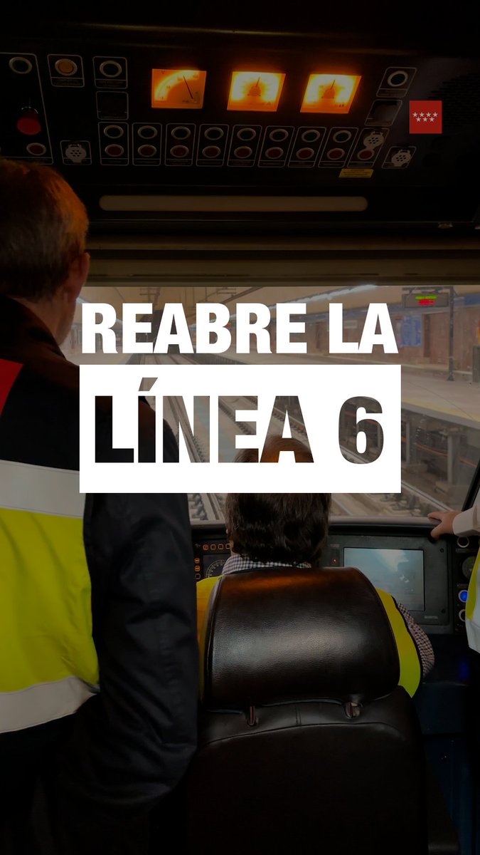 🔊 La Comunidad de Madrid abre el 20 de diciembre la Línea 6 de Metro, 11 días antes de lo previsto. 🚇 Con una inversión de 168,5 millones de euros, se han renovado 86 kilómetros de carril. 📆 A partir de enero se instalarán progresivamente las puertas de andén, un elemento fundamental para la automatización de la línea. 👉 Más info: #ObrasL6 #ElMetroDelFuturo