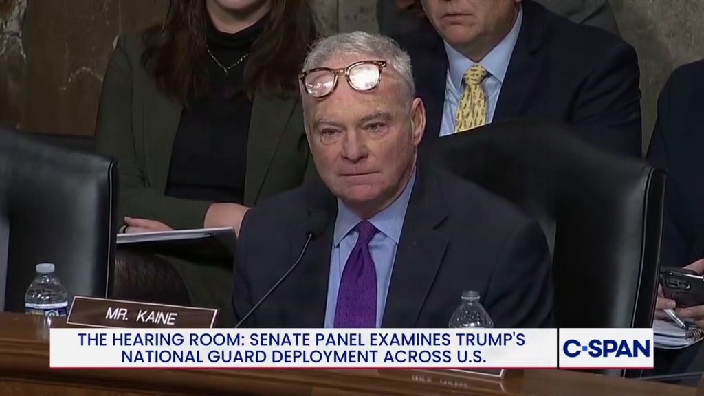 Instead of blaming the sick killer who attacked two National Guardsmen in Washington DC, Democrat Tim Kaine is angry at the people who deployed them to stop crime.