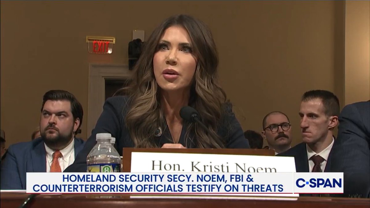 .@Sec_Noem to Marjorie Taylor Greene on what she's facing in sanctuary cities: "I think it's shameful to see the defense of individuals who break our laws…If you guys don't like the law, go change it. That's your job. You don't complain… You all should be fired, in my viewpoint."