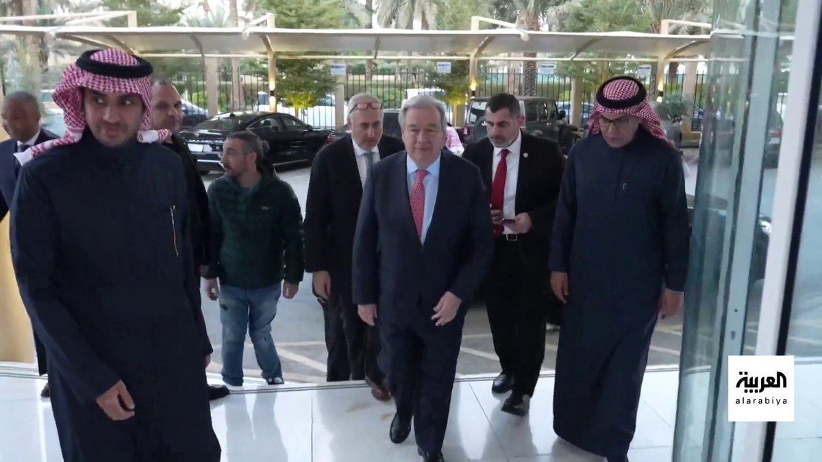 الأمين العام للأمم المتحدة #أنطونيو_غوتيريش يزور مقر شبكة #العربية في العاصمة السعودية #الرياض وذلك خلال زيارته الرسمية للمملكة