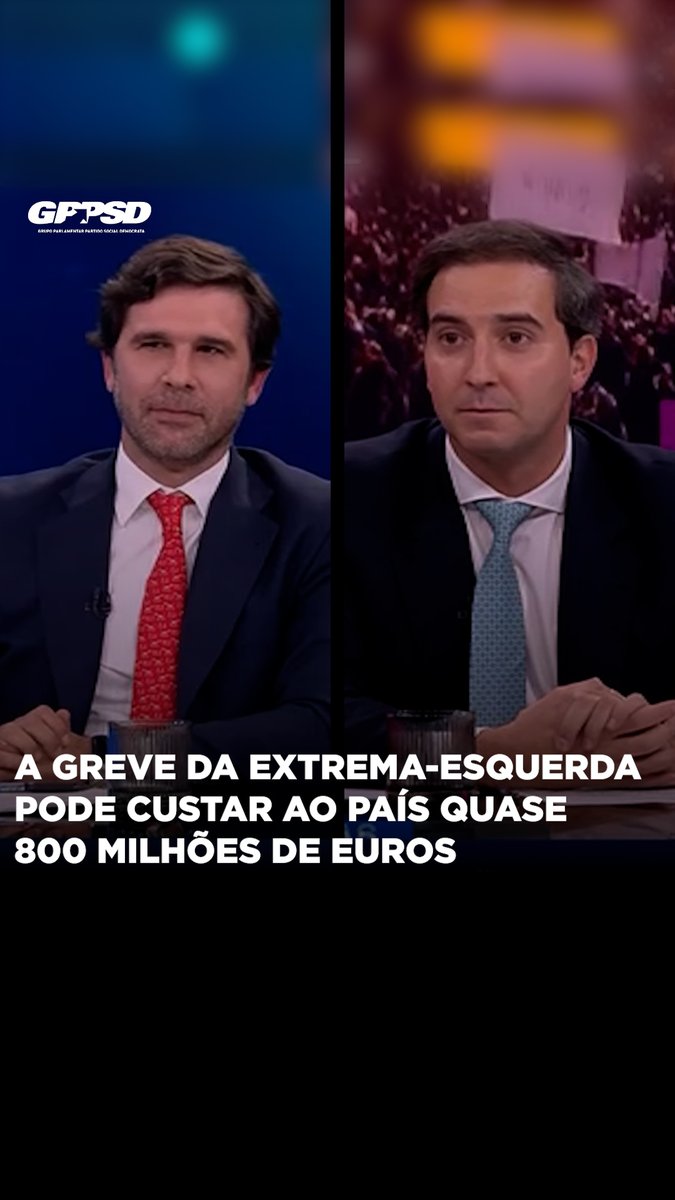 ✊☭💰🇵🇹 A Greve da Extrema-Esquerda pode custar ao País quase 800 milhões de euros. #portugal #politica #parlamento #psd #gppsd #XVIILegislatura