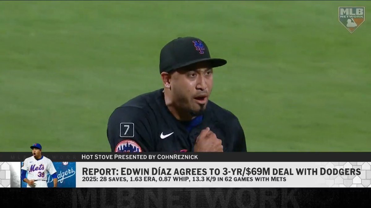 Where are the Dodgers turning their attention after the reported record signing of Edwin Díaz? David Vassegh | #MLBNHotStove