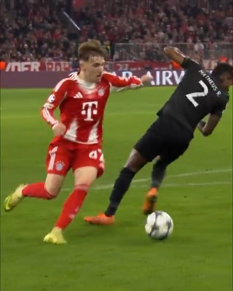 Lennart Karl moves different 😮‍💨 #UCL