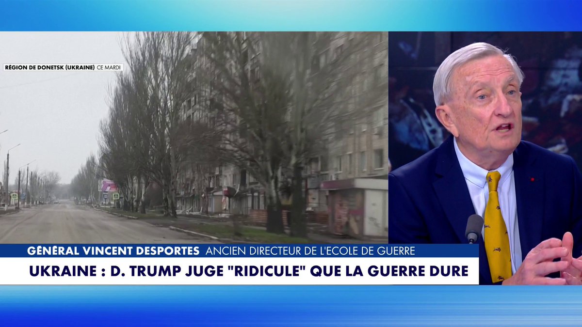 Général Vincent Desportes : «Il faut que Poutine sente que nous nous battrons. [...] Je ne pense pas que l'Ukraine cèdera sans ces garanties de sécurité. Elle s'est battue quatre ans pour exister.» #Punchline