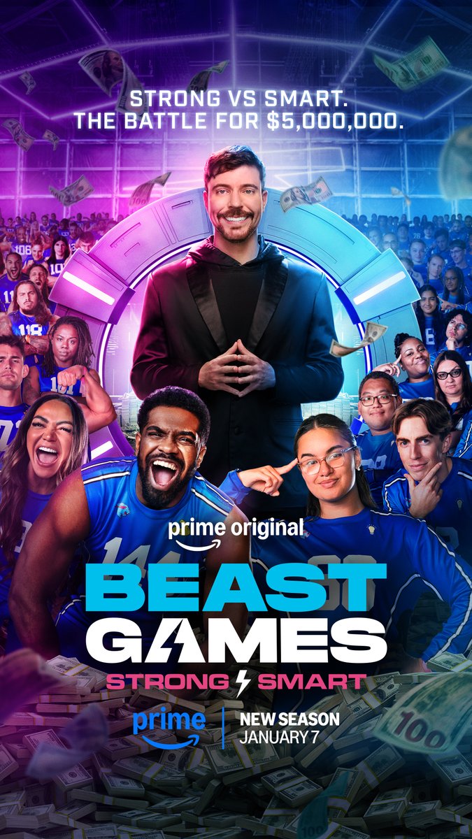 Beast Games Season 2 Trailer! 100 of the strongest people on earth vs 100 of the smartest competing for over $10,000,000 in prizes in the largest games ever made in entertainment history :D