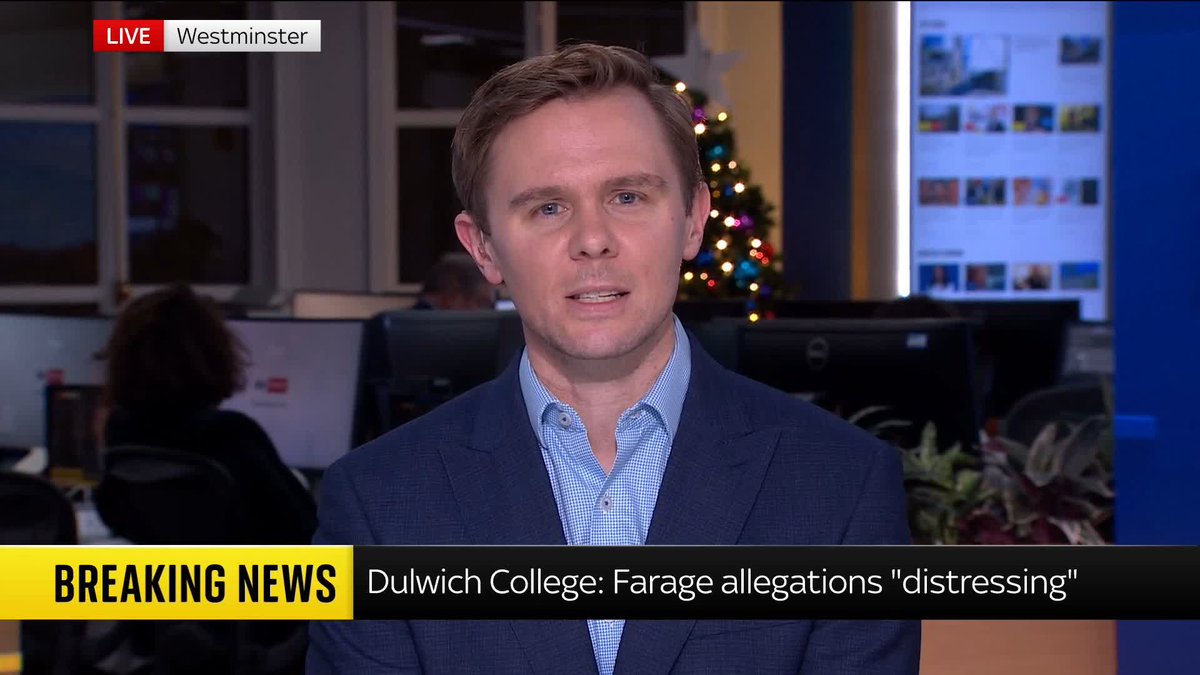 BREAKING: Dulwich College has said claims that Nigel Farage made racist and antisemitic comments to fellow pupils at the school are "profoundly distressing". Mr Farage denies the allegations against him. Sky's Rob Powell reports ⬇️ Read more 🔗