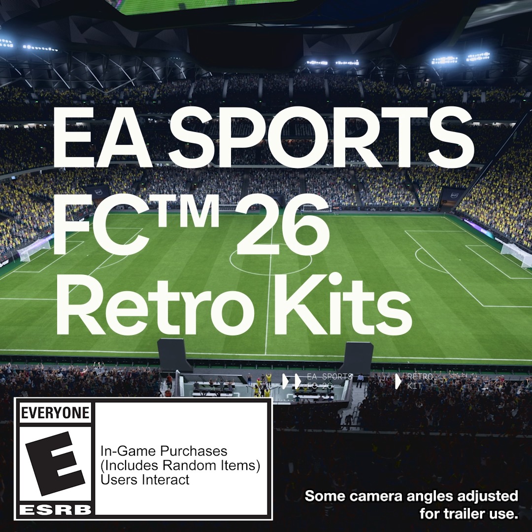 Throwback threads. Modern magic. Retro Kits have arrived, paying tribute to the glory days. Get them now in #FC26.