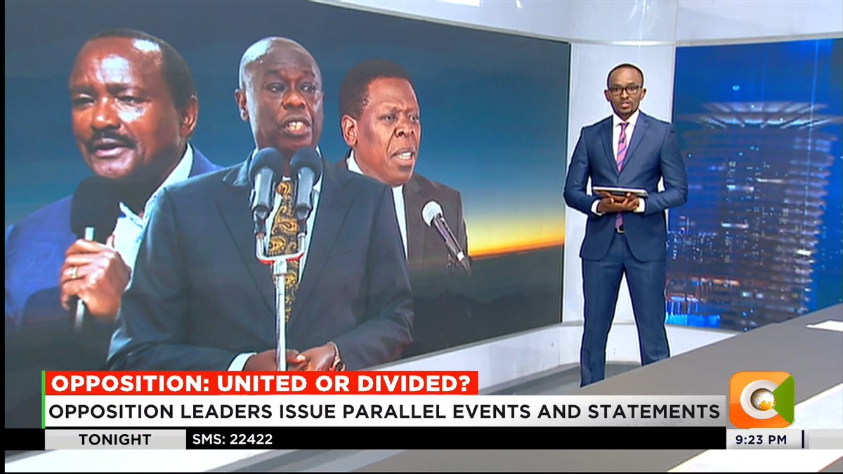 Opposition: United Or Divided? Opposition leaders issue parallel events and statements Matiang’i, Karua absent during United Opposition presser Leaders pledge a united opposition despite talks of cracks Wamalwa: Treat those as rumors. We are united #CitizenTonight