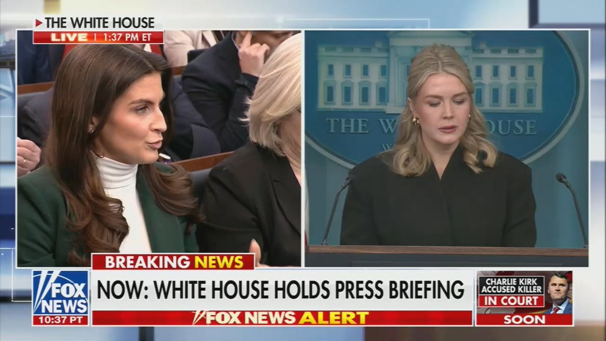 Q: If the economy is as strong as Trump has said it is, why is he telling parents 2 weeks before Christmas that they should only buy 2 or 3 dolls for their children? Leavitt: We want products made right here in America. Maybe you'll pay $1 or $2 more, but you will get better quality and you'll be supporting your fellow Americans