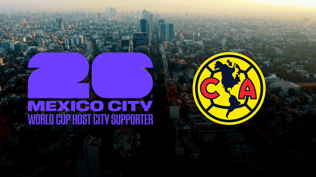 ¡Club América se convierte en el primer equipo de fútbol en la historia en apoyar una Copa Mundial de la FIFA™ y un Host City! 🇲🇽🦅 Orgullosos de representar a la Ciudad de México rumbo a la Copa Mundial 2026. ⚽️🔝 FIFA World Cup 26™️ Mexico City ℹ️ Entérate de más:
