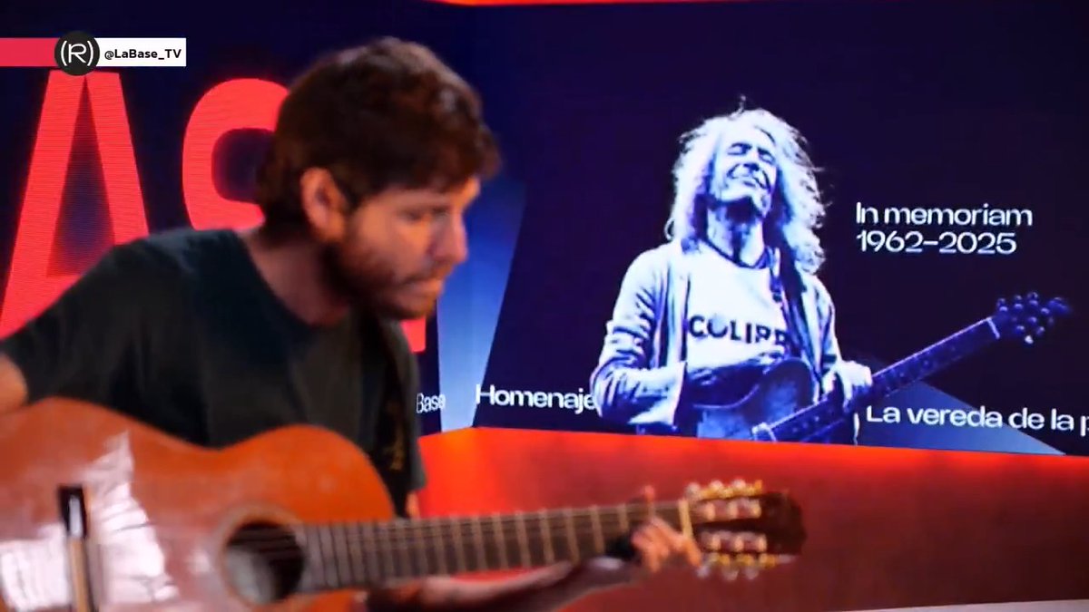 🎸 Alfonso Gardi - Fisuras ha hecho un sentido homenaje musical a Robe Iniesta y Extremoduro en La Base 👇🏽 📺