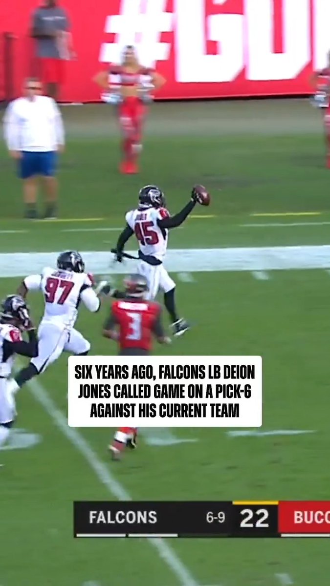 Deion Jones faces a familiar opponent tonight 👀 ATLvsTB– 8:15pm ET on Prime Video Also streaming on #NFLPlus