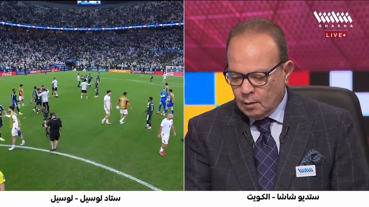 الفدائي يستحق كل التحية 🌟 الخلصي يتغنى بالمنتخب الفلسطيني رغم الخروج من #كأس_العرب_على_شاشا 🇵🇸💫 يمكنكم مشاهدة المباريات مجاناً وبدون تسجيل دخول 📺