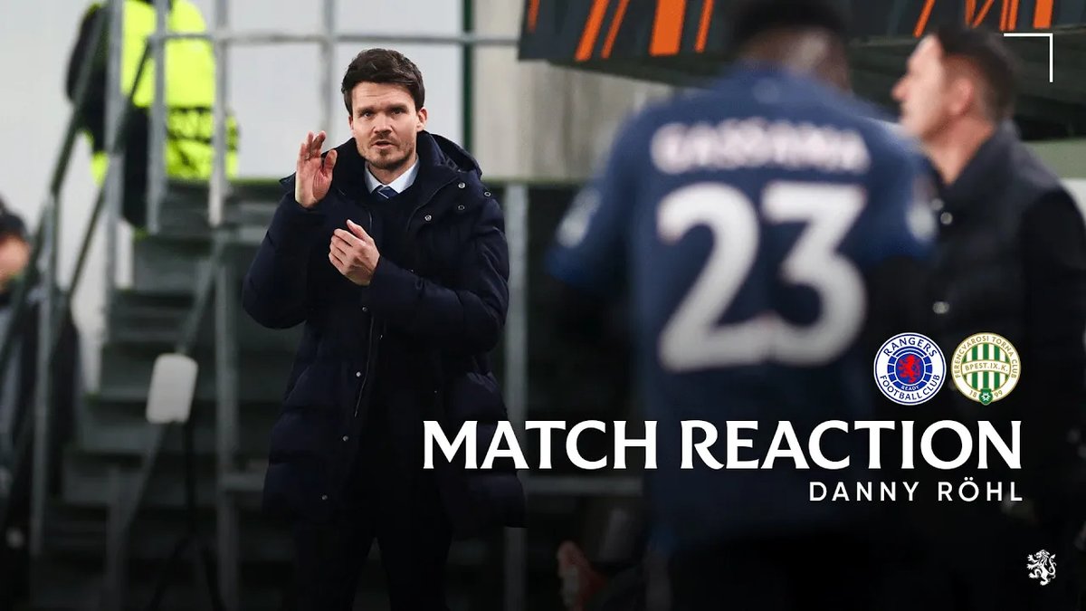 🎙️ Danny Röhl spoke to RangersTV following this evening's match against Ferencváros in Budapest.