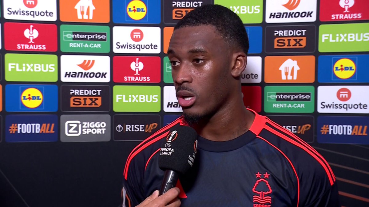 "The reaction was good." Callum Hudson-Odoi reacts to a crucial late Europa League victory for Nottingham Forest on the road 💪 📺 TNT Sports & discovery+ UK