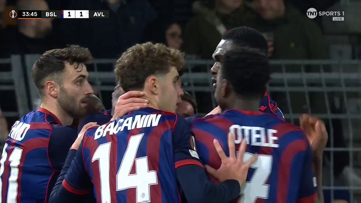 What a delivery that was 🎯 Xherdan Shaqiri puts it on a plate for Flavius Daniliuc as Basel equalise against Aston Villa! TNT Sports & discovery+ UK