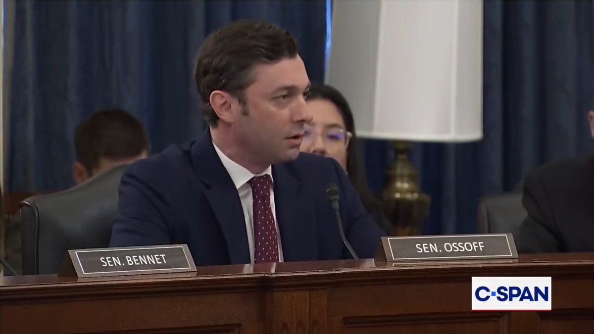 .Ossoff's Office offers an amendment stock trading by members of Congress: "This is not controversial among the American public. Overwhelming majorities...want to ban stock trading by Members of Congress." The Senate Rules Cmte. then voted to table the amendment.