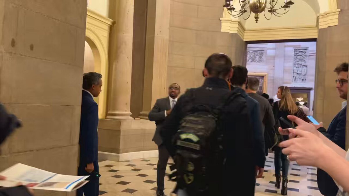 Asked Speaker Johnson about the push by vulnerable Rs to hold a vote on bill to extend ACA subsidies — whether he will give them a vote. He threw cold water on it. "We're working on a package of legislation that will reduce premiums for all Americans, not just 7% of them.”