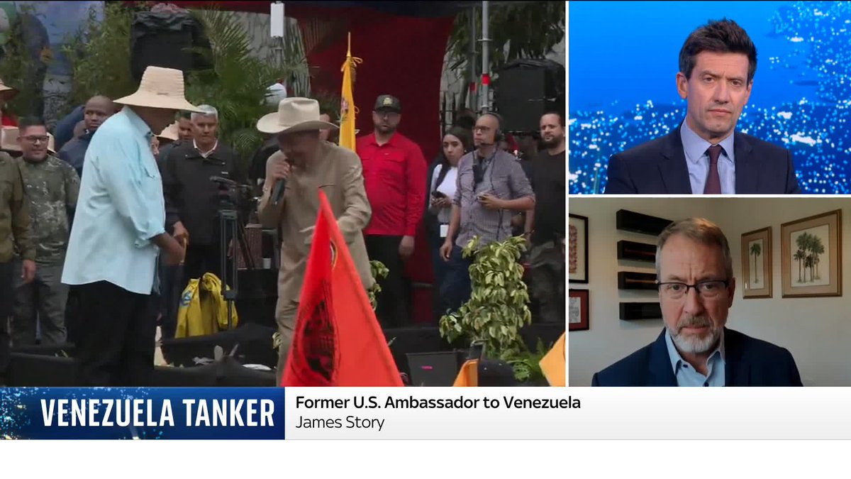 "The juxtaposition between the good side of history and the bad side of history couldn't be more stark." James Story, former US ambassador to Venezuela, talks to Dominic Waghorn about the possibility of a regime change in the South American country. ➡️
