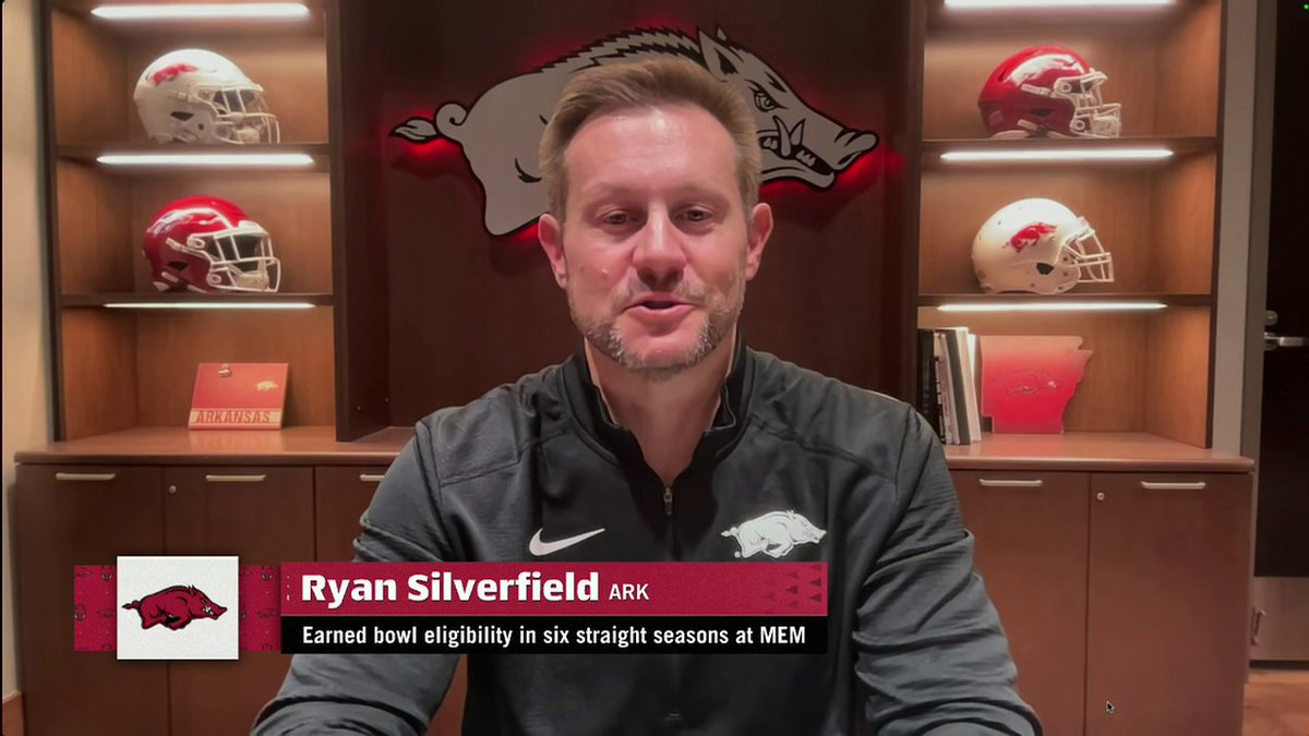 "When this offer came about, it was a no-brainer for me." Arkansas Razorback Football's Ryan Silverfield speaks to Paul Finebaum about being the new Razorbacks head coach 🐗