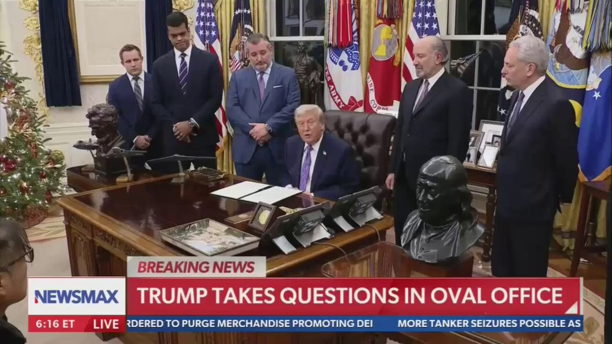 DOOCY: Is the campaign against Venezuela still just about drugs, or it also now about oil? TRUMP: Well, it's about a lot of things. But one of things it's about is the fact they've allowed millions of people to come into our country from their prisons