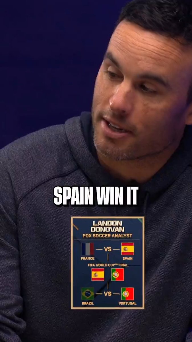 SPAIN VS PORTUGAL FIFA WORLD CUP FINAL ⁉️ U.S. Soccer Men's National Team legend Landon Donovan gives his predictions for the 2026 FIFA World Cup!